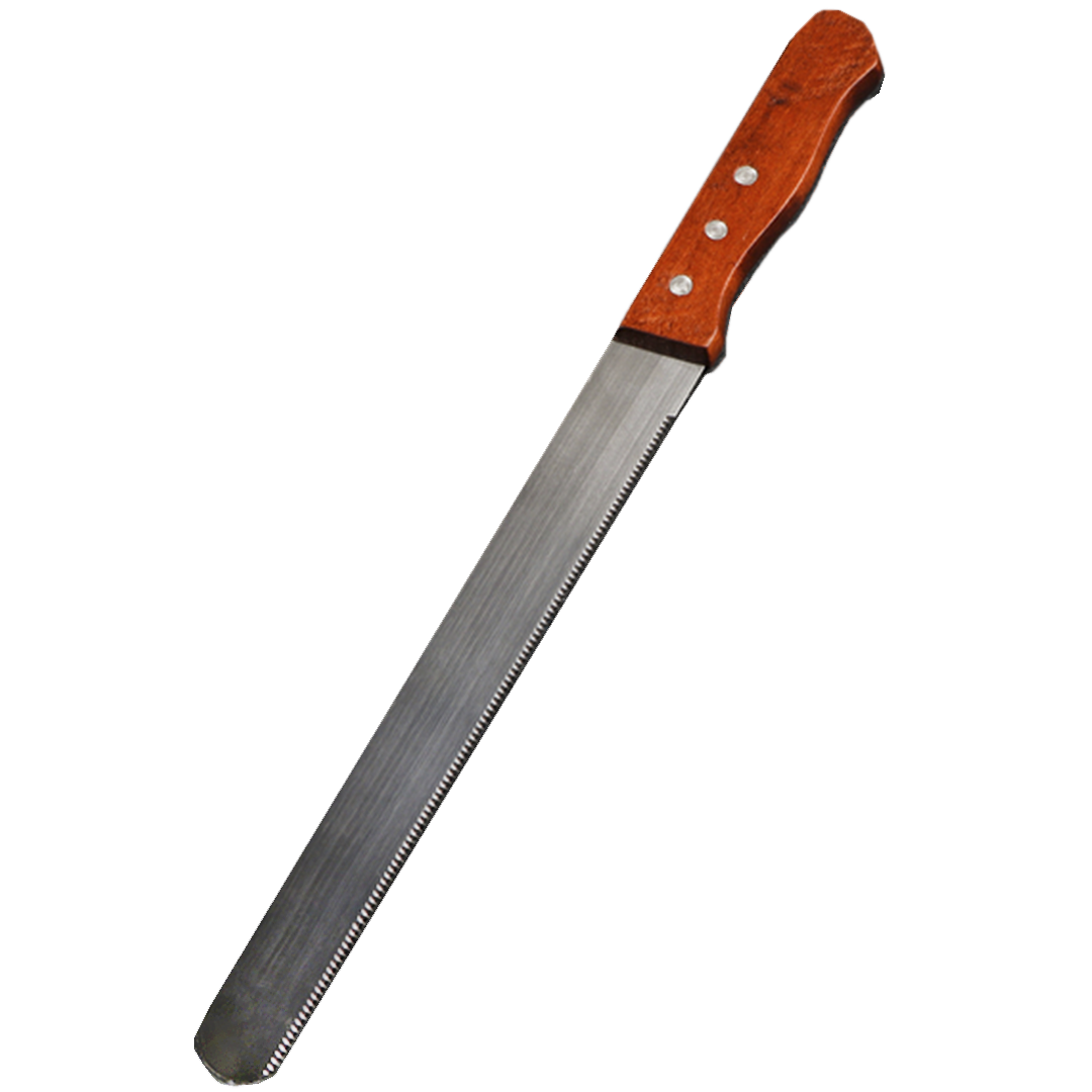 Нож-пила для бисквита с мелкими зубчиками из нержавеющей стали, лезвие 24,5 см  | Фото — Магазин Andy Chef  1