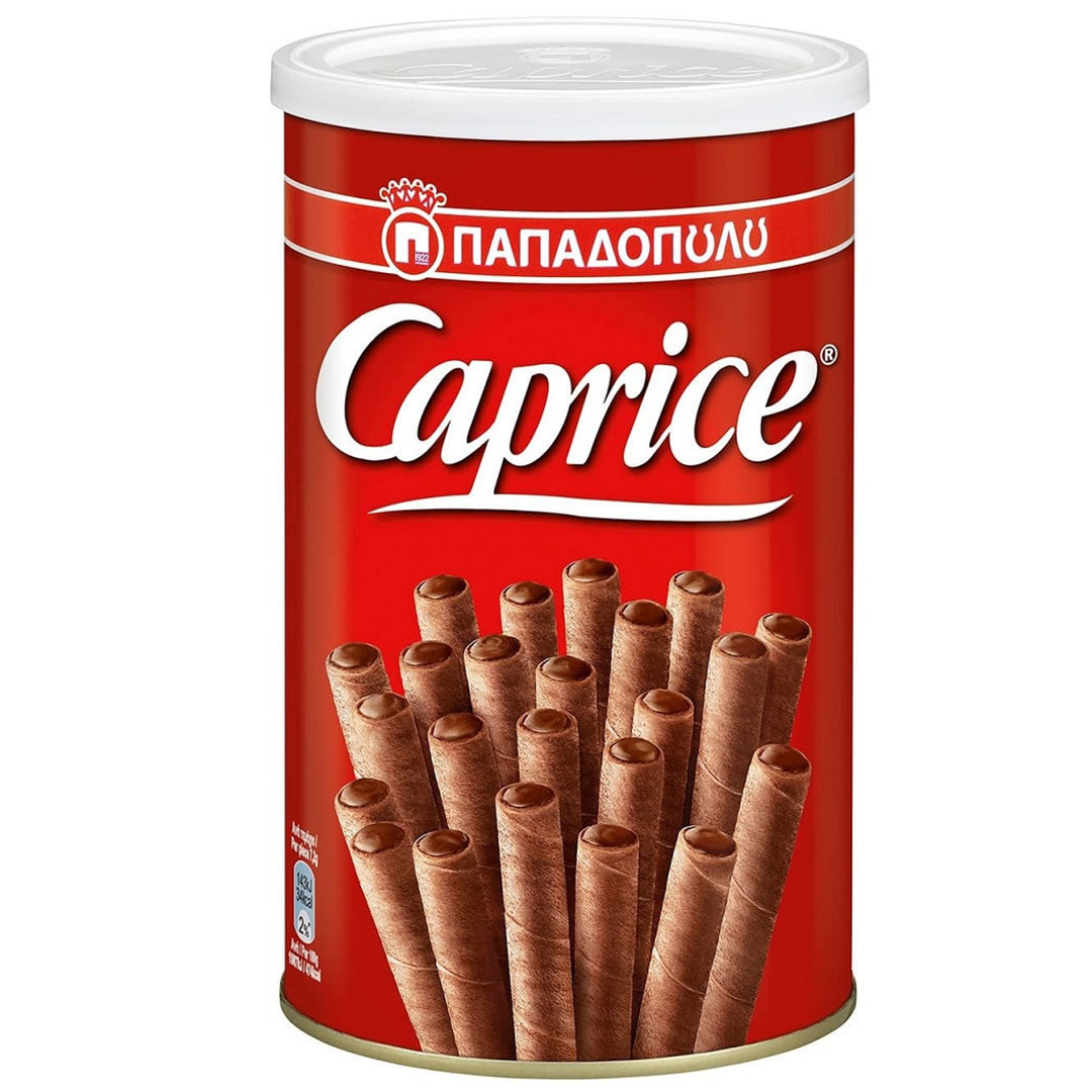 Вафельные трубочки с фундуком и шоколадным кремом, Caprice, Греция, 250 г  | Фото — Магазин Andy Chef  1