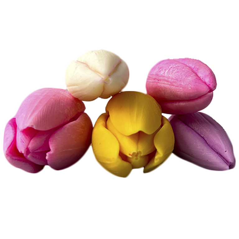 Молд 3D «Тюльпаны», 3 ячейки  | Фото — Магазин Andy Chef  1
