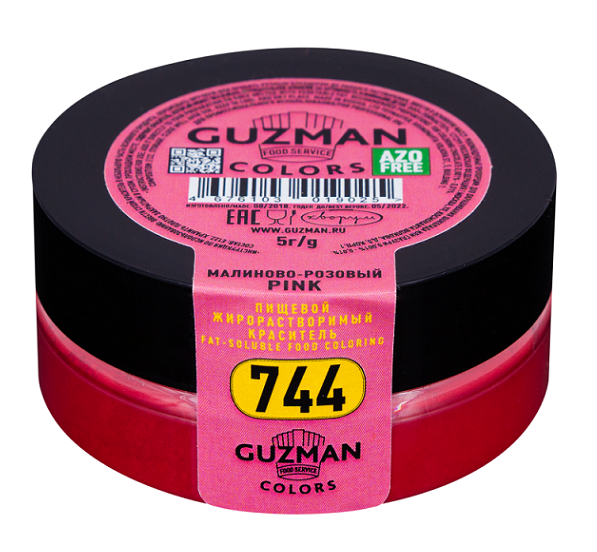 Краситель сухой жирорастворимый Малиново-розовый (744), GUZMAN, 5 г  | Фото — Магазин Andy Chef  1