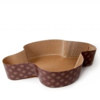 Форма бумажная «Коломбо» для панеттоне и кулича 265х185х50 мм, Италия