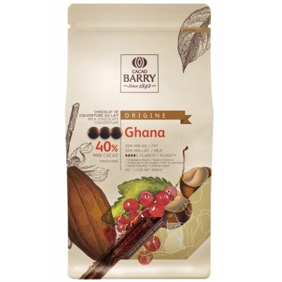 Шоколад молочный Ghana 40,5%, Cacao Barry, Франция, 1 кг (растаял)  | Фото — Магазин Andy Chef  1