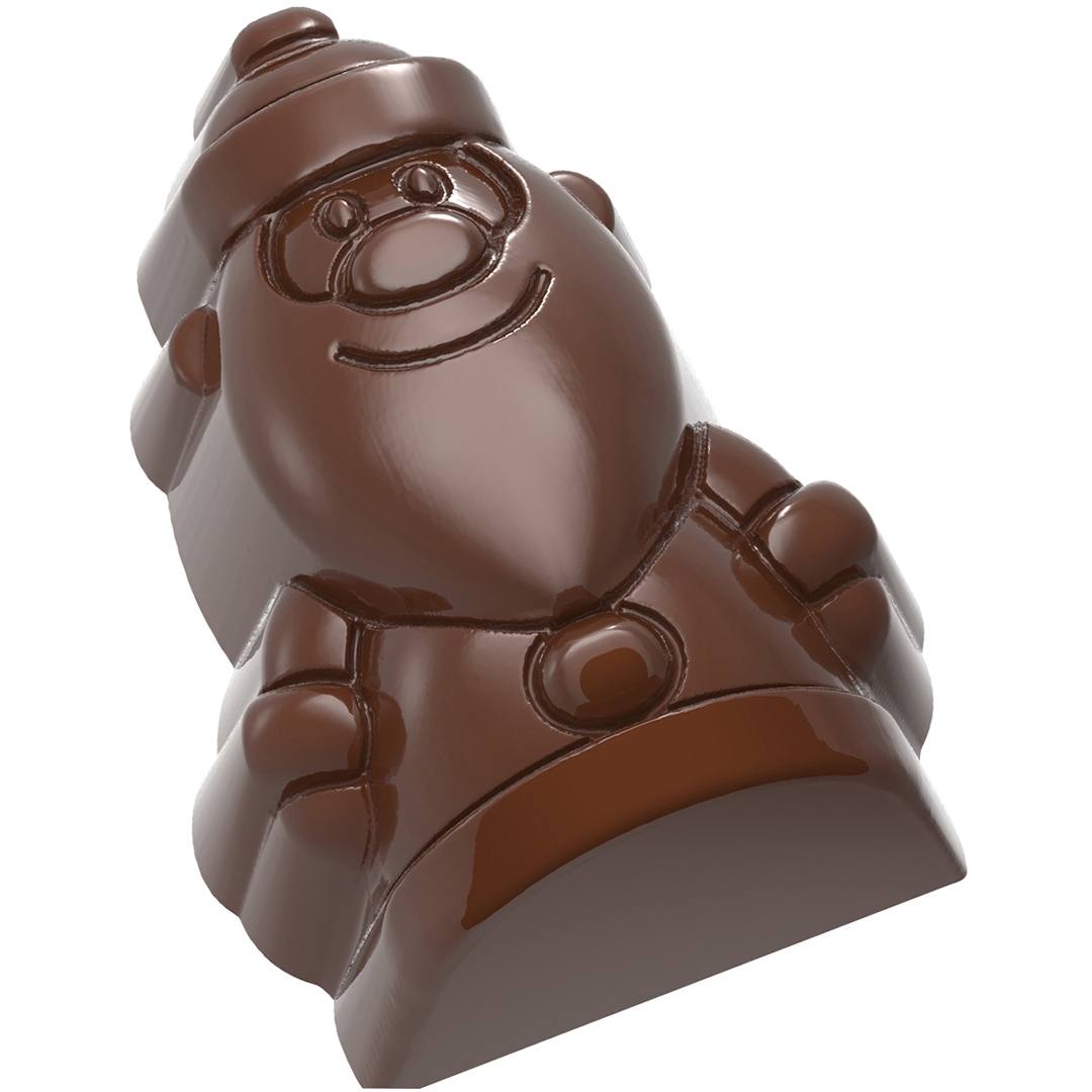 Форма для шоколада «Санта Клаус» CW1737 поликарбонатная, Chocolate World, Бельгия  | Фото — Магазин Andy Chef  1