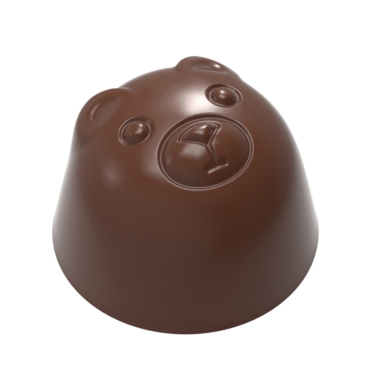 Форма для шоколада «Медвежонок Бон» (Bear praline) CW12118 поликарбонатная, 21 ячейка, Chocolate World, Бельгия  | Фото — Магазин Andy Chef  1
