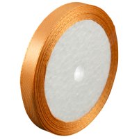 Лента атласная Золотая 1 см, 10 м