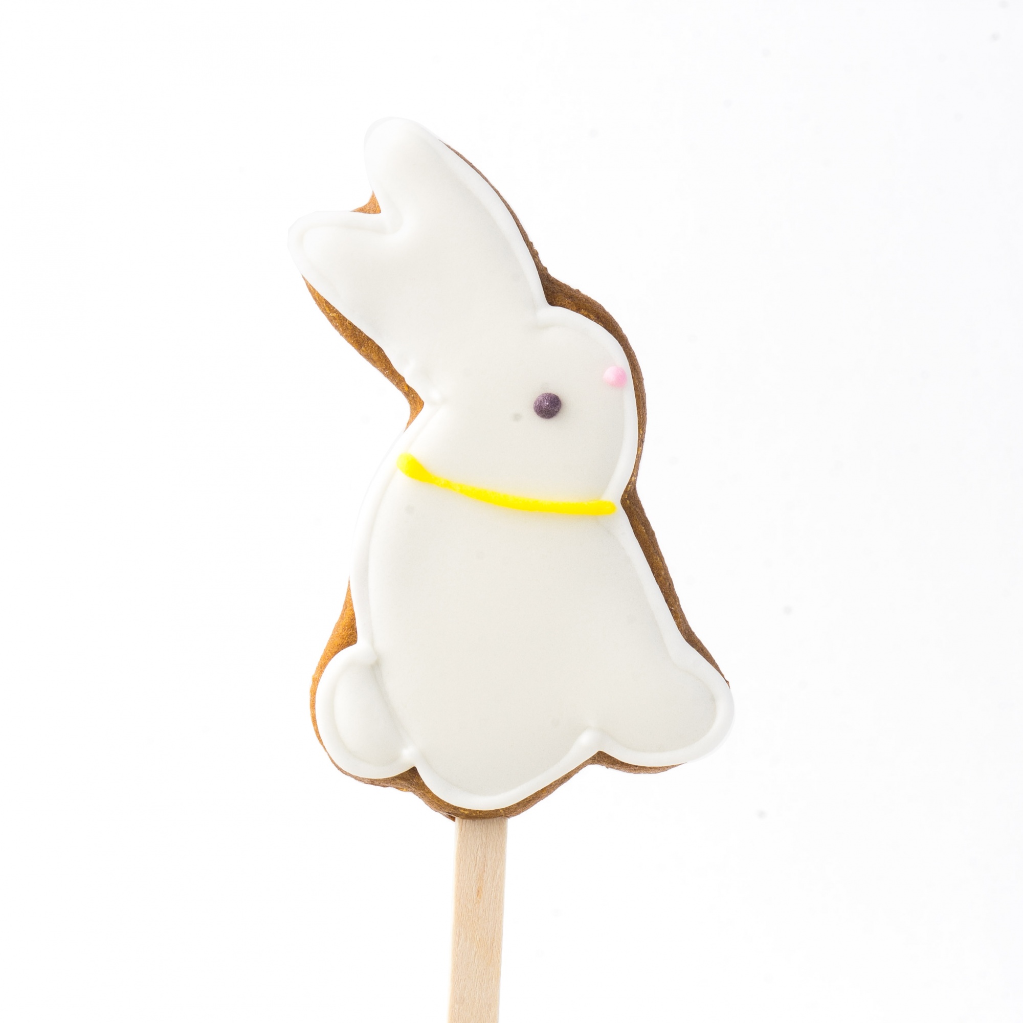 Пряник на палочке «Заяц» 8 см (трещина)  | Фото — Магазин Andy Chef  1