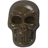 Форма для шоколада «Череп» №781 поликарбонатная, 32 ячейки, Implast, Турция