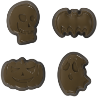 Форма для шоколада Halloween №733 поликарбонатная, 32 ячейки, Implast, Турция