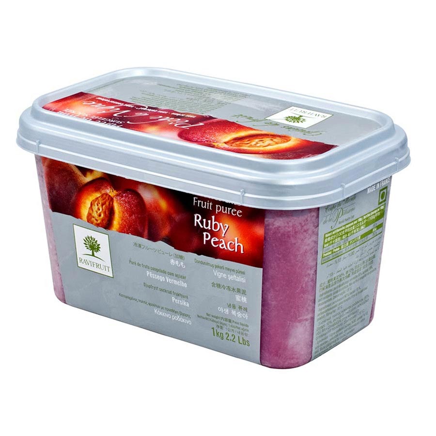 Пюре замороженное Персик Красный, Ravifruit, Франция, 1 кг  | Фото — Магазин Andy Chef  1