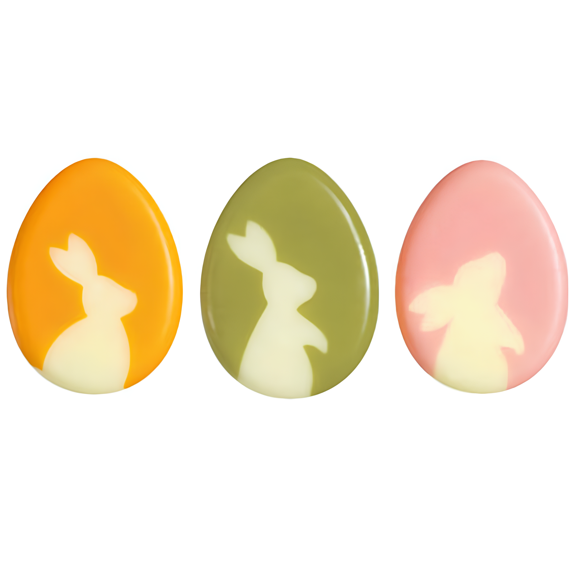 Яйца шоколадные «Силуэты» 3х2,2 см, цвет микс, PCB Creation, Франция, 3 шт.  | Фото — Магазин Andy Chef  1