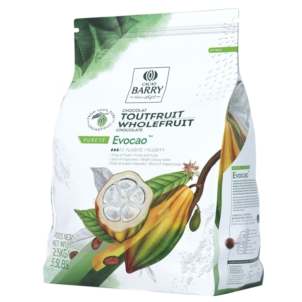 Шоколад горький Evocao WholeFruit 72%, Cacao Barry, Франция, 2,5 кг   | Фото — Магазин Andy Chef  1