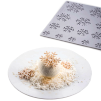 Коврик силиконовый «Снежинки» (Snowflake) GG065S, 30х20 см, Pavoni, Италия