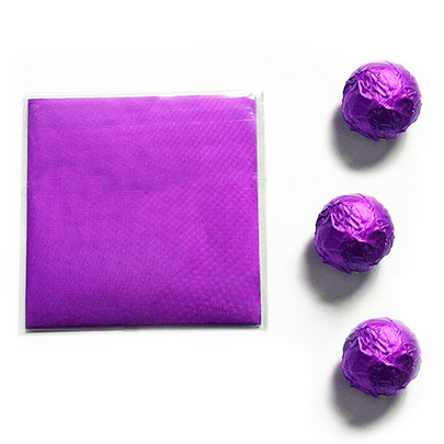 Фольга обёрточная для конфет Фиолетовая, 100 шт.  | Фото — Магазин Andy Chef  1