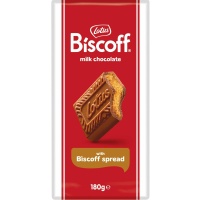 Шоколадная плитка Lotus Biscoff Milk Chocolate Spread молочная с печеньем, 180 г