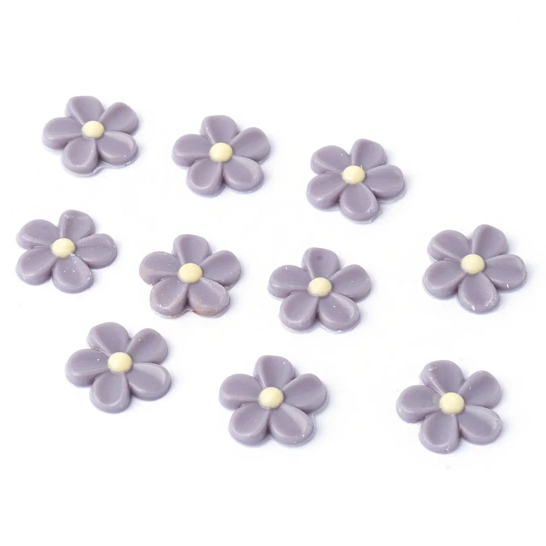 Шоколадный декор «Сиреневый цветок», Dobla, Вьетнам, 10 шт. (срок годности до 07.05.2026)  | Фото — Магазин Andy Chef  1