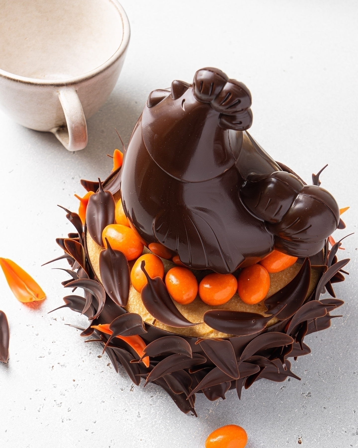 Форма для шоколада «Курочка» пластиковая 2 ячейки 14х12 см, Valrhona,  Франция