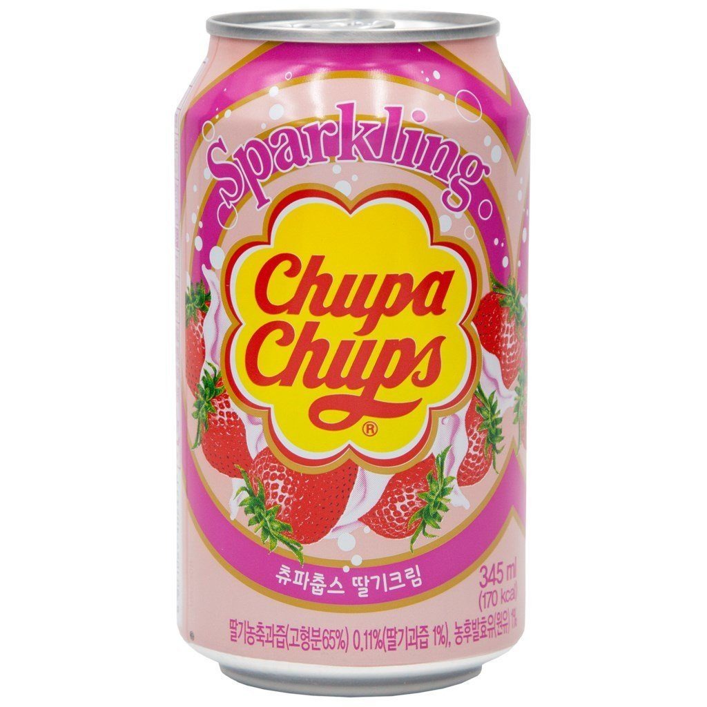 Напиток газированный Chupa Chups Клубника со сливками, 345 мл  | Фото — Магазин Andy Chef  1