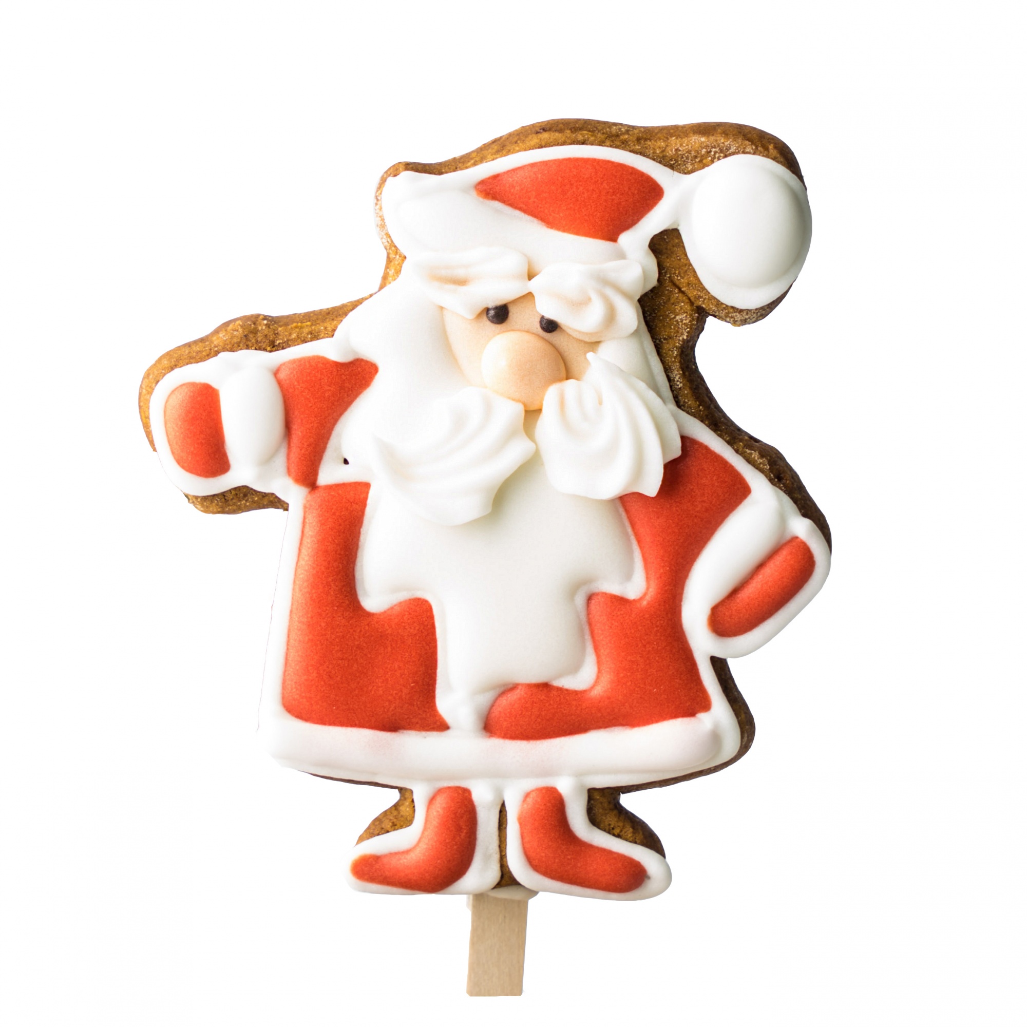 Пряник на палочке «Дед Мороз» 9 см  | Фото — Магазин Andy Chef  1