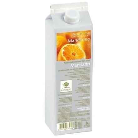 Пюре пастеризованное Мандарин, Ravifruit, Франция, 1 кг (срок годности до 19.09.2025)  | Фото — Магазин Andy Chef  1