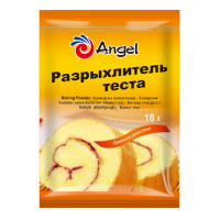 Разрыхлитель для теста двойного действия, Angel, 18 г (срок годности до 09.07.2026)