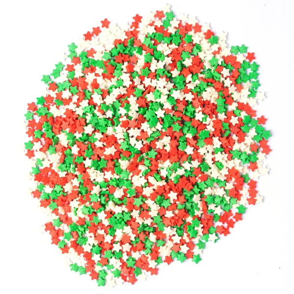 Сахарная посыпка «Звёзды красные, белые, зелёные», Top Decor, 30 г  | Фото — Магазин Andy Chef  1