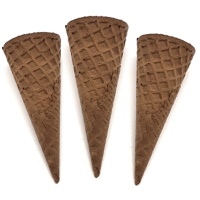 Рожки вафельные шоколадные 11 см, 8 шт. (срок годности до 01.04.2026)