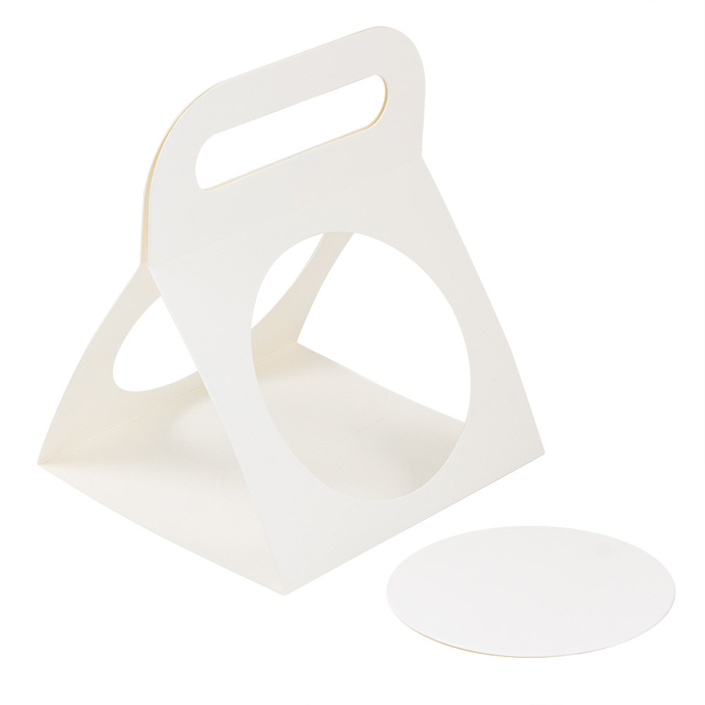 Сумка для купола бумажная белая 11,5х11,5 см   | Фото — Магазин Andy Chef  1