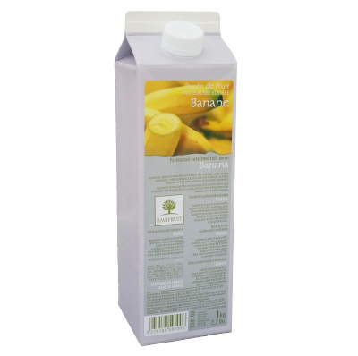 Пюре пастеризованное Банан Ravifruit, Франция, 1 кг (срок годности до 16.09.2026)  | Фото — Магазин Andy Chef  1