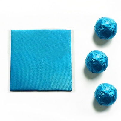 Фольга обёрточная для конфет Голубая, 100 шт.  | Фото — Магазин Andy Chef  1