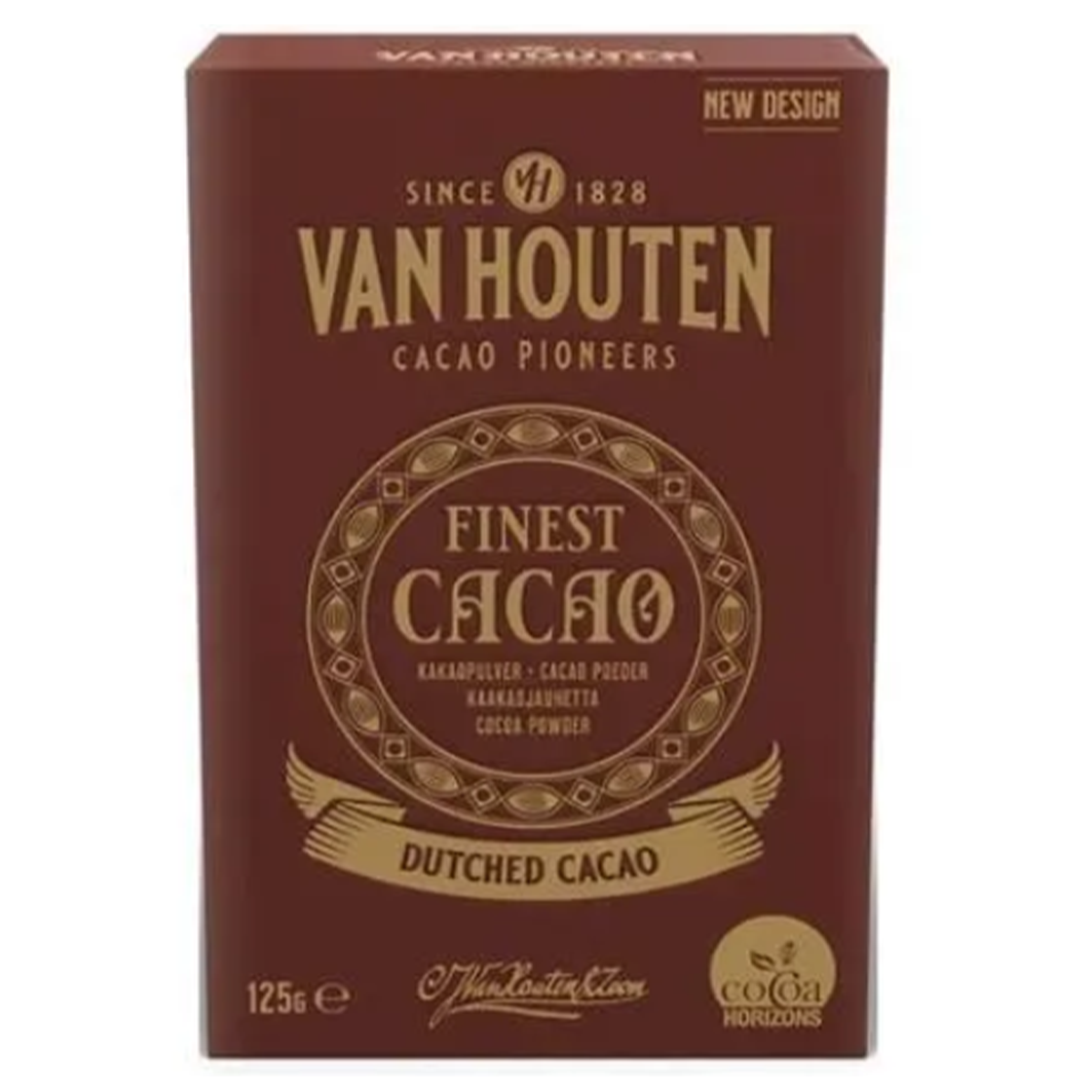 Какао-порошок Finest Cacao 20-22%, Van Houten, Бельгия, 125 г  | Фото — Магазин Andy Chef  1
