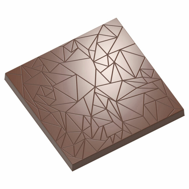 Форма для шоколада Tablet whith cracks поликарбонатная CW12121, Chocolate World, Бельгия  | Фото — Магазин Andy Chef  1