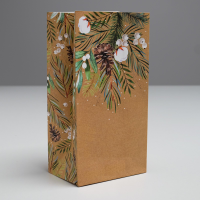 Пакет для сладостей «Зимний лес» 11х19,5х7 см