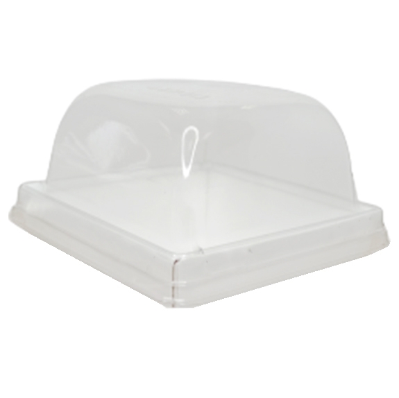 Крышка для коробки купольная пластиковая 10,5х10,5 см   | Фото — Магазин Andy Chef  1