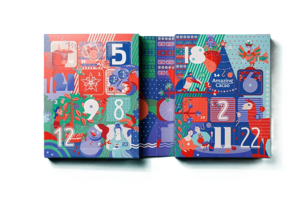 Адвент-календарь «Время волшебства» шоколадный, 24 ячейки  | Фото — Магазин Andy Chef  1