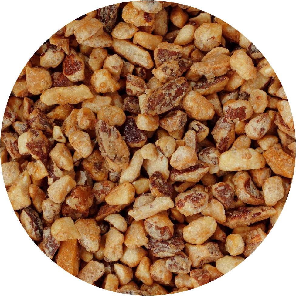 Миндаль дроблёный 4-7 мм карамелизированный, 100 г  | Фото — Магазин Andy Chef  1