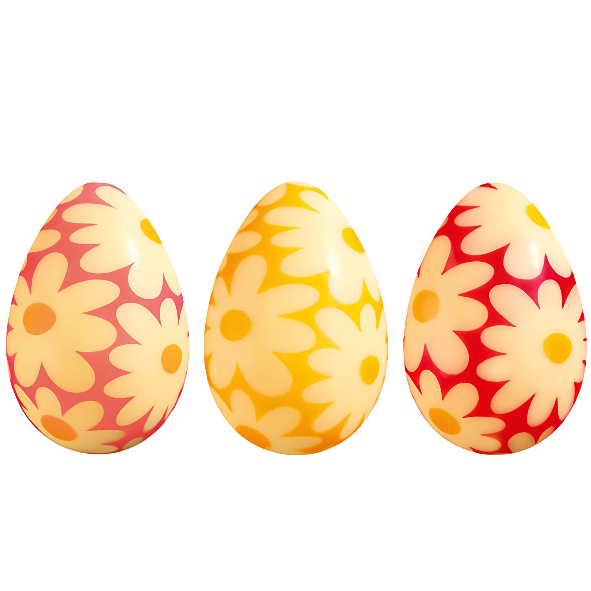 Яйца шоколадные 3D «Маргаритки» 4х2,7 см, PCB Creation, Франция, 3 шт.  | Фото — Магазин Andy Chef  1