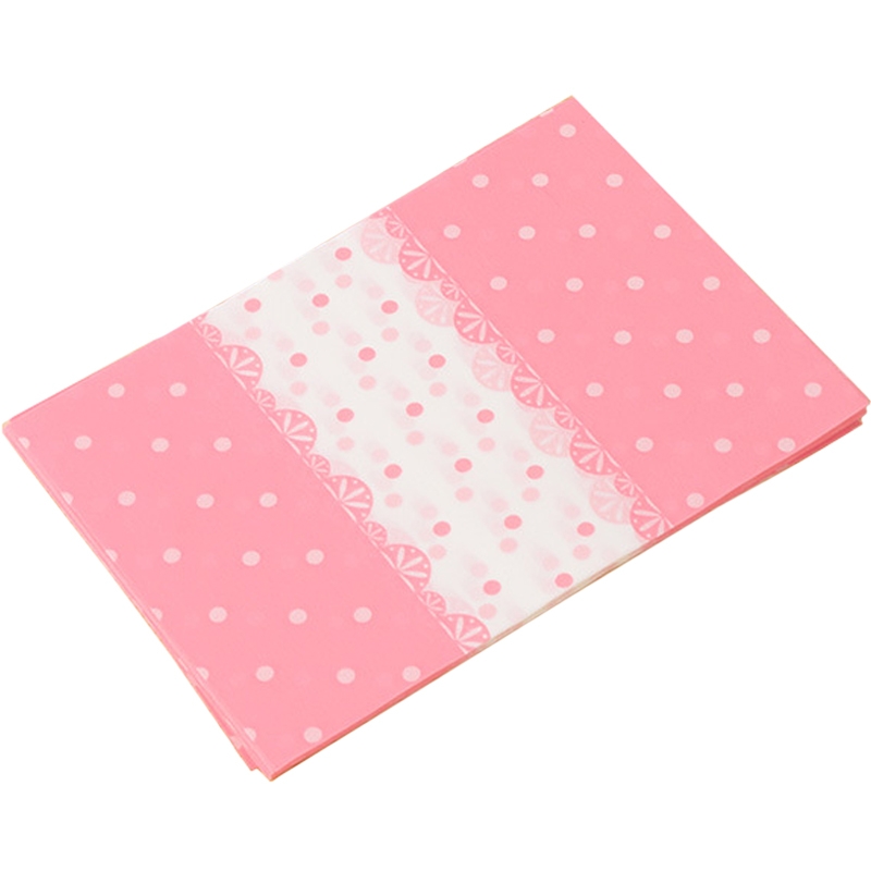 Бумага обёрточная для конфет «Розовый горох» 9x12 см, 100 листов  | Фото — Магазин Andy Chef  1