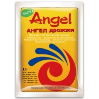 Дрожжи сухие инстантные, Angel,  180 г (12 упаковок по 15 г)