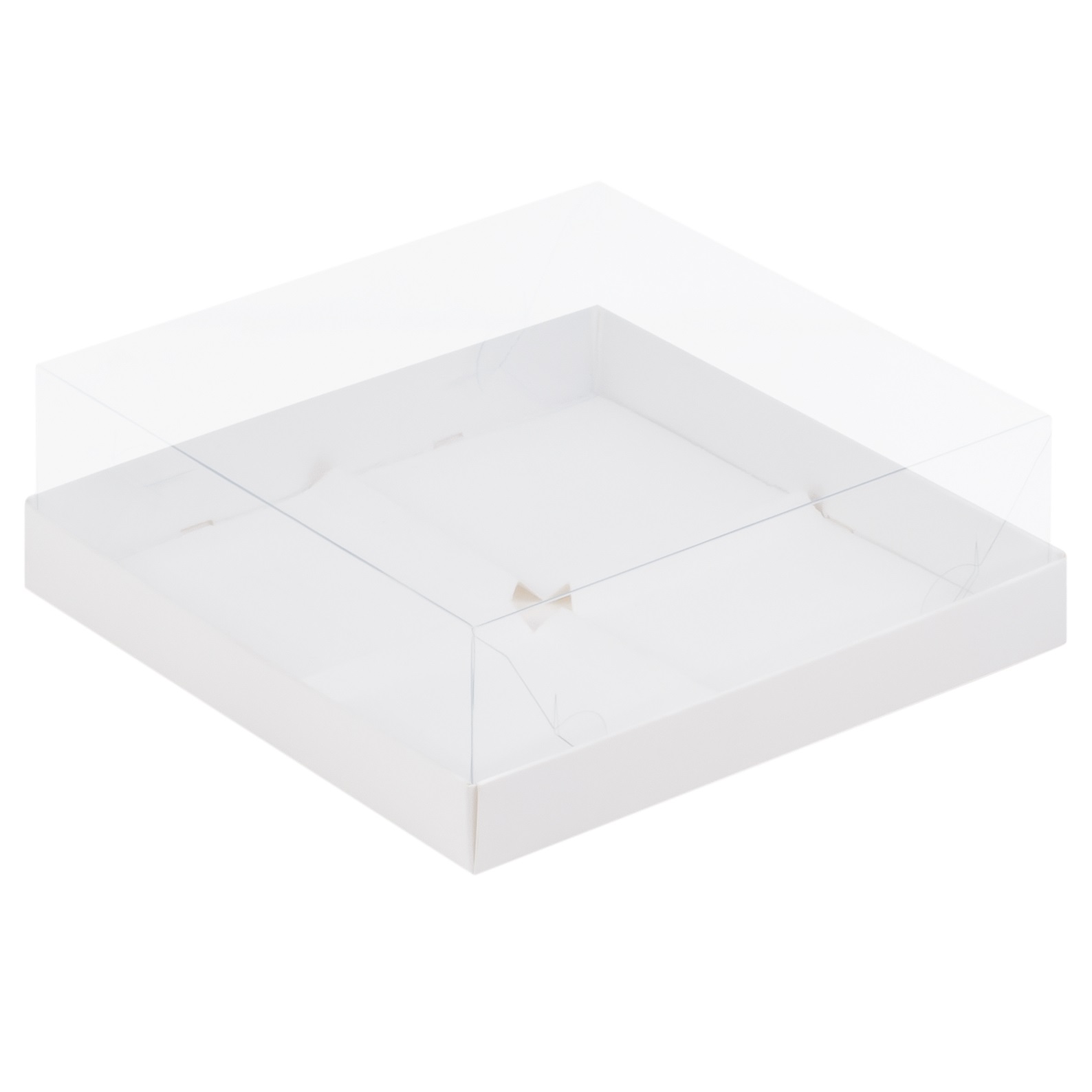 Коробка на 4 пирожных Премиум 17х17х6 см  | Фото — Магазин Andy Chef  1
