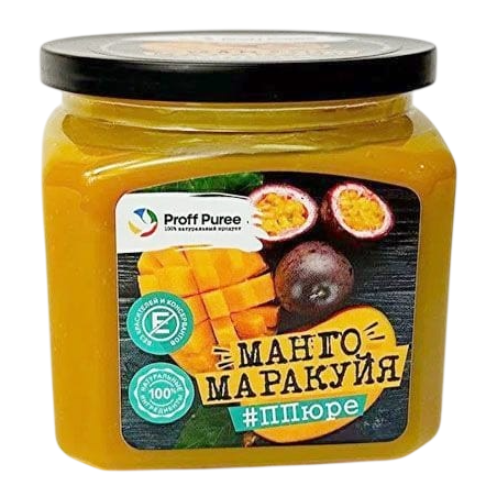 Пюре замороженное Манго-Маракуйя, Proff Puree, Россия, 500 г  | Фото — Магазин Andy Chef  1