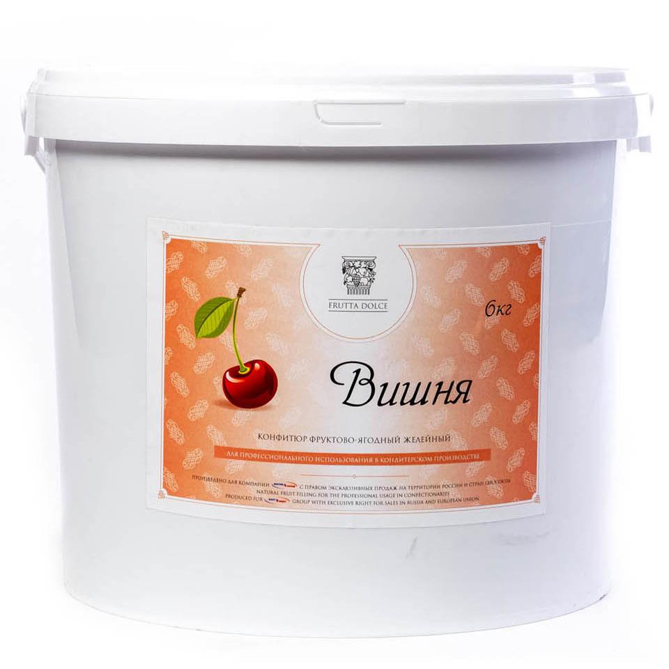 Наполнитель желейный с кусочками термостабильный, вишня 50%, FRUTTA DOLCE, Россия, 6 кг  | Фото — Магазин Andy Chef  1