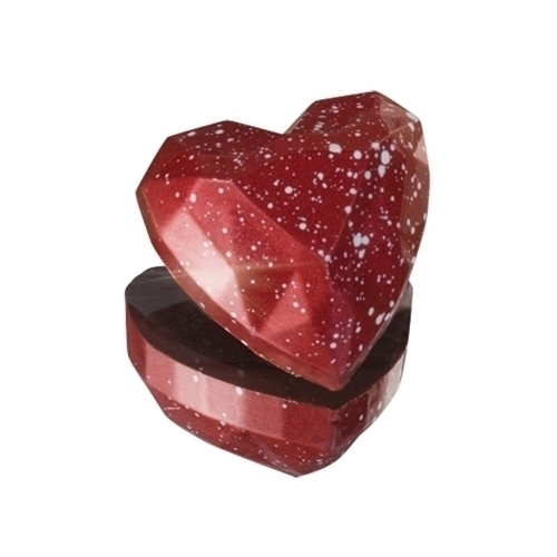 Форма для шоколада «Бриллиант сердце» поликарбонатная MA1993, Martellato, Италия  | Фото — Магазин Andy Chef  1
