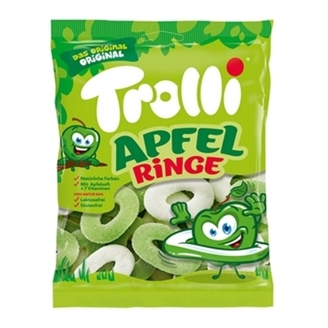 Мармелад «Яблочные колечки», Trolli, Германия, 100 г