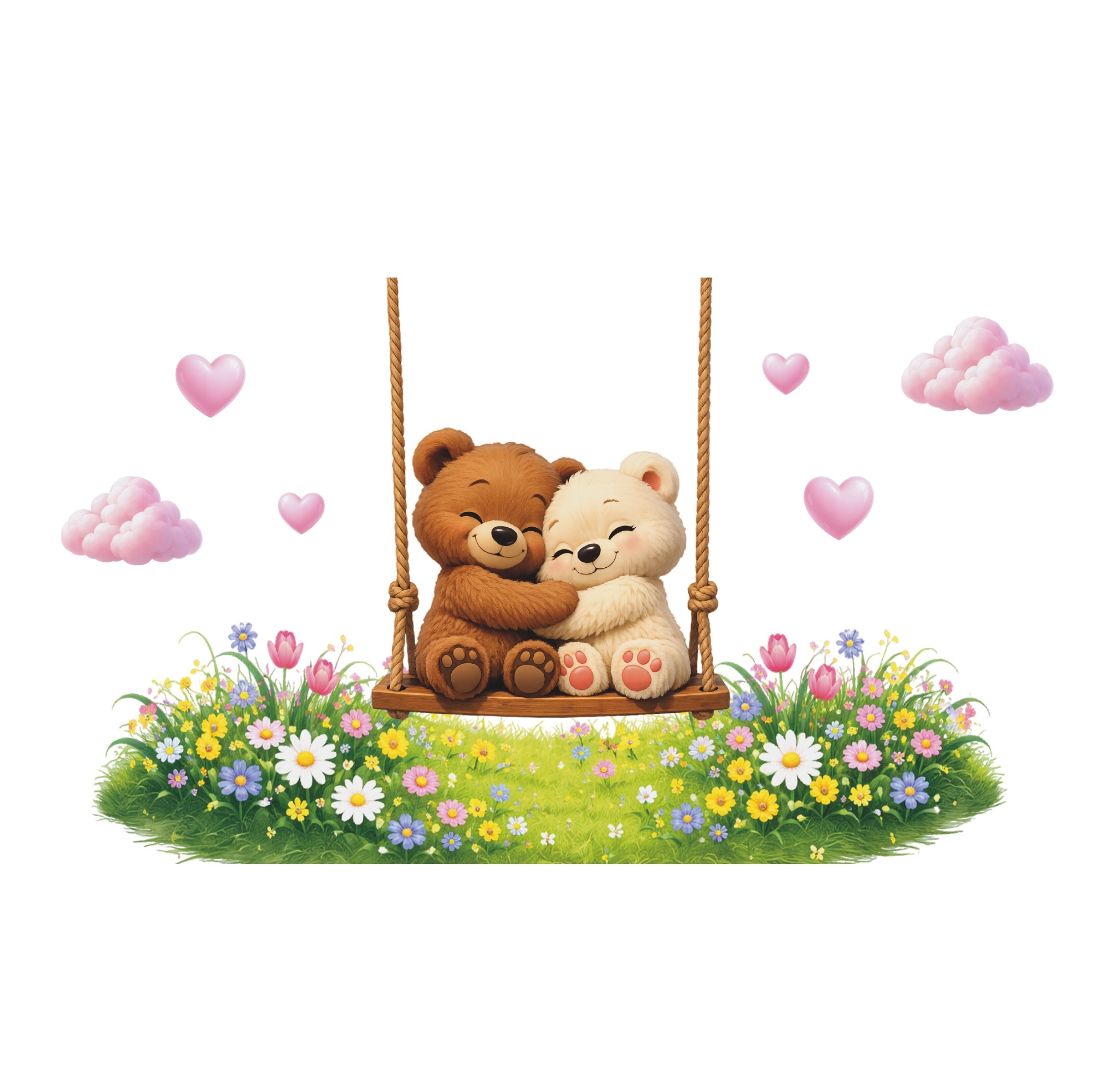 Пищевая печать на шокотрансферной бумаге А4 «Медвежата»  | Фото — Магазин Andy Chef  1