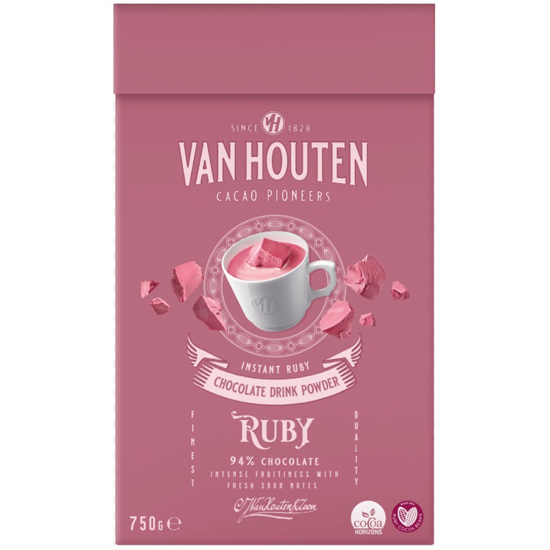Горячий шоколад Ruby, Van Houten, Нидерланды, 750 г  | Фото — Магазин Andy Chef  1