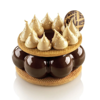 Форма с вырубкой «Трюфельная корона» (Truffle crown) 90 мл, 6 ячеек, Silikomart, Италия