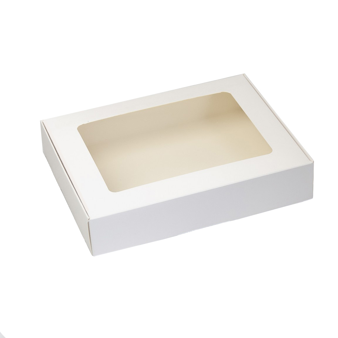 Коробка для десертов с окном 28x16,5x5,5 см  | Фото — Магазин Andy Chef  1
