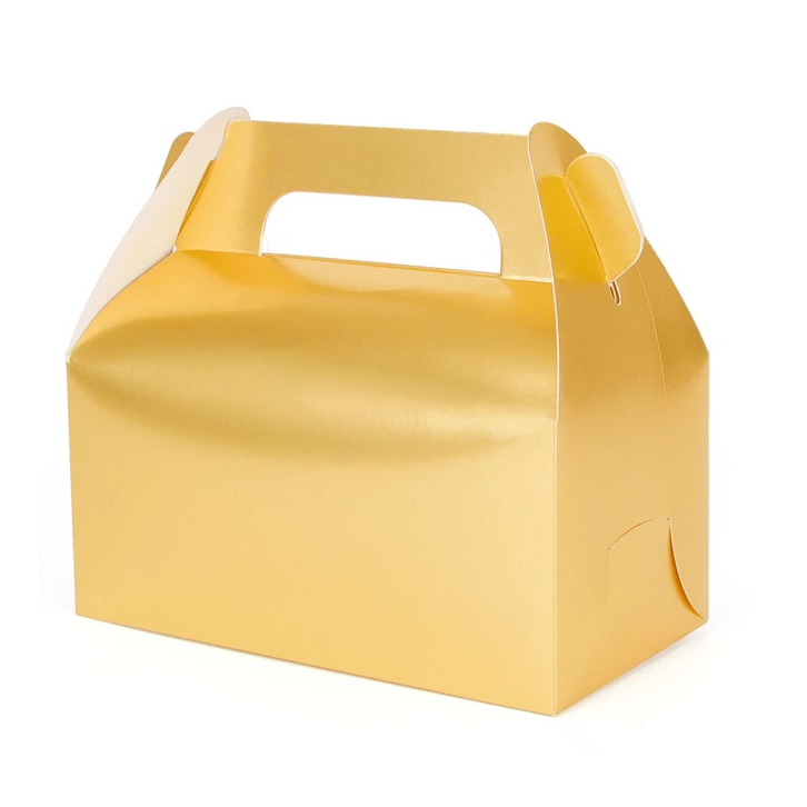 Коробка для десертов Золотая 13x8,5x8 см  | Фото — Магазин Andy Chef  1