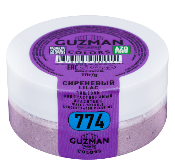 Краситель сухой водорастворимый Сиреневый (774), GUZMAN, 10 г  | Фото — Магазин Andy Chef  1