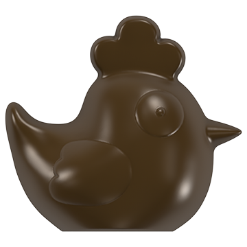 Форма для шоколада «Курочка маленькая» №342 поликарбонатная, 6 ячеек, Implast, Турция  | Фото — Магазин Andy Chef  1